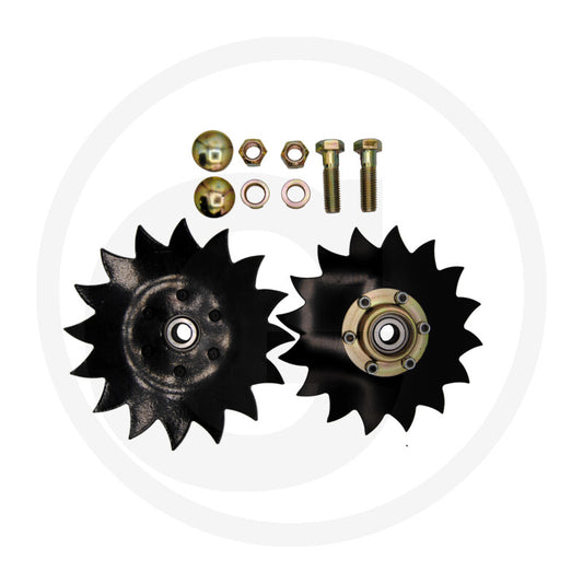 8" Notched Covering Disc Kit with Hardware